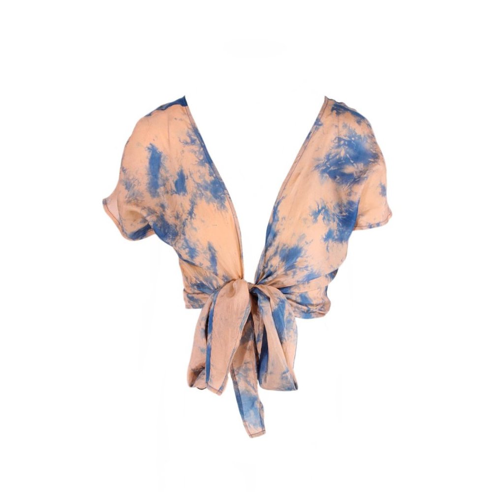 Paloma Wool Tie Dye Silk Crop Top Medium Large